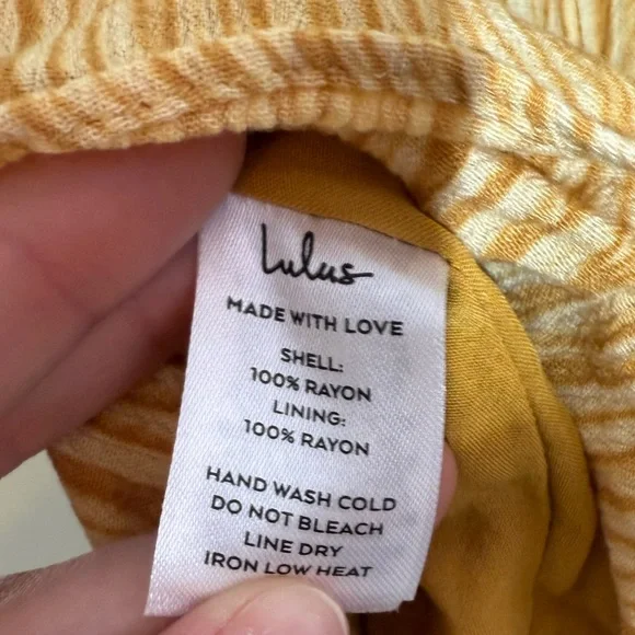 Lulu's Downright Darling Yellow Backless Ruffle Halter Mini Dress Sundress Chic - Picture 7 of 7